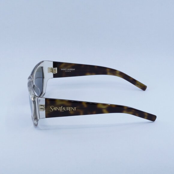 🕶️ New Saint Laurent SL740 003 Sunglasses - Transparent Cream/Havana Frame - Picture 9 of 11
